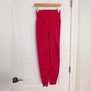 Fabletics SculpKnit tights leggings red XS